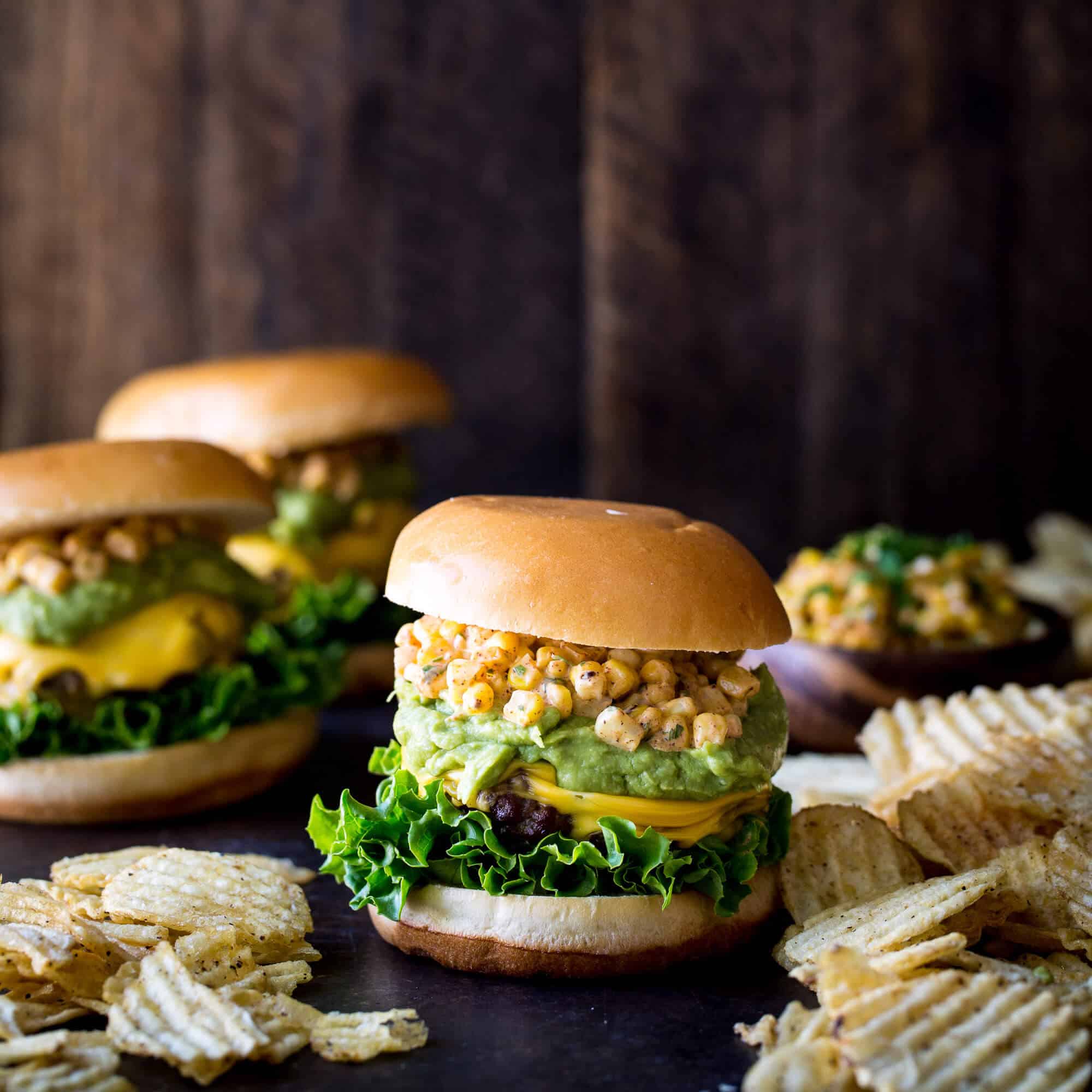 Cheesy Corn  Burger
