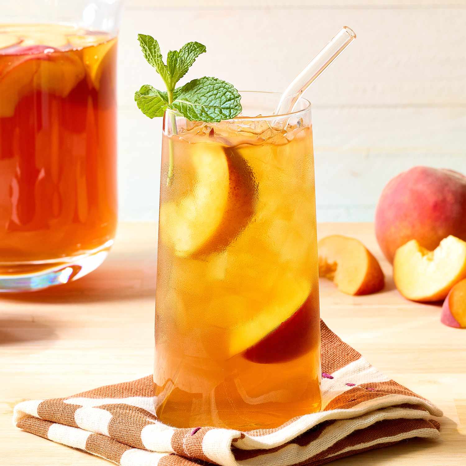 Peach ice tea